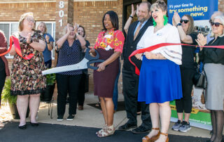 AgeSmart Oasis Grand Opening ribbon cutting