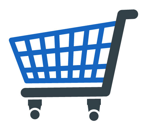 Digital illustration of shopping cart